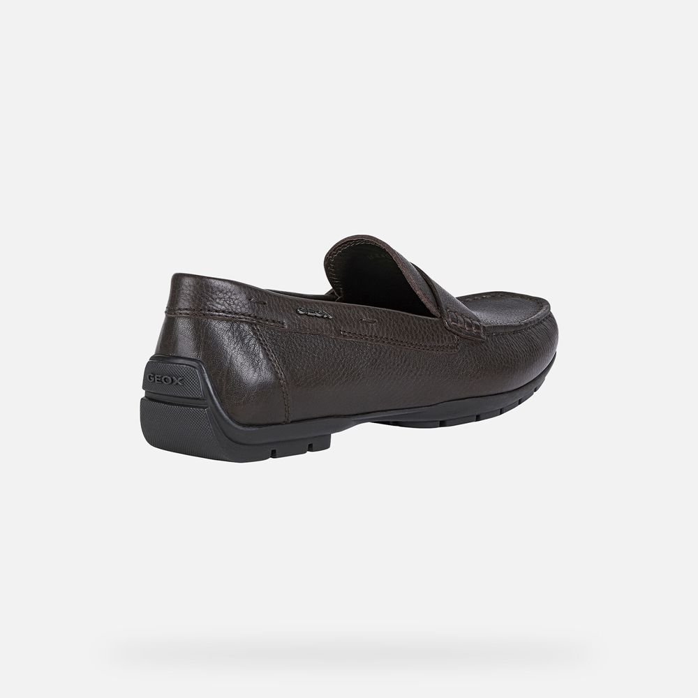 Geox Erkek Loafers Koyu Kahverengi - Moner 2Fit - HFP-735218